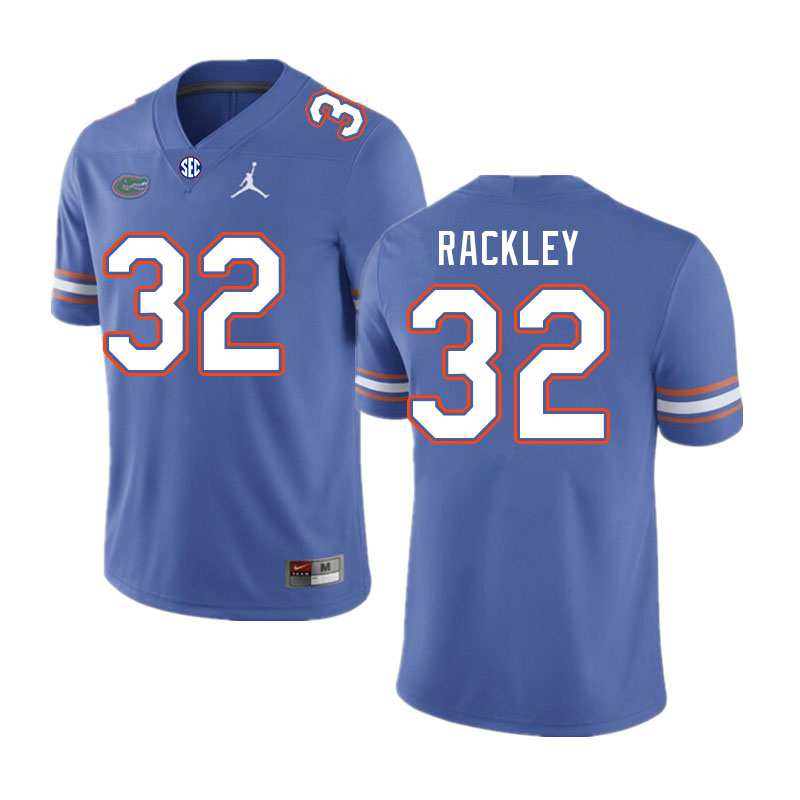 Men #32 Cahron Rackley Florida Gators College Football Jerseys Stitched-Royal